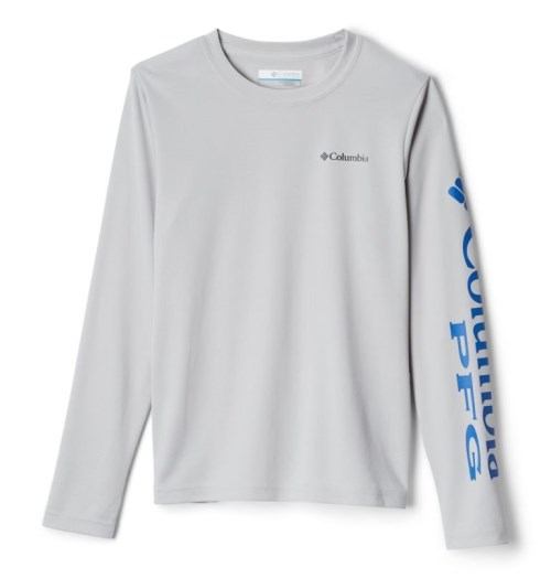 Columbia PFG Terminal Tackle Long Sleeve Gensere Barn Lyse Grå | 02384J