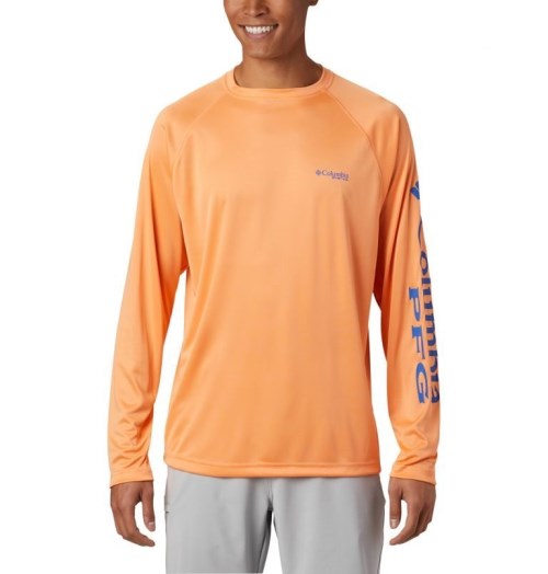 Columbia PFG Terminal Tackle Long Sleeve Gensere Herre Oransje | 20436X