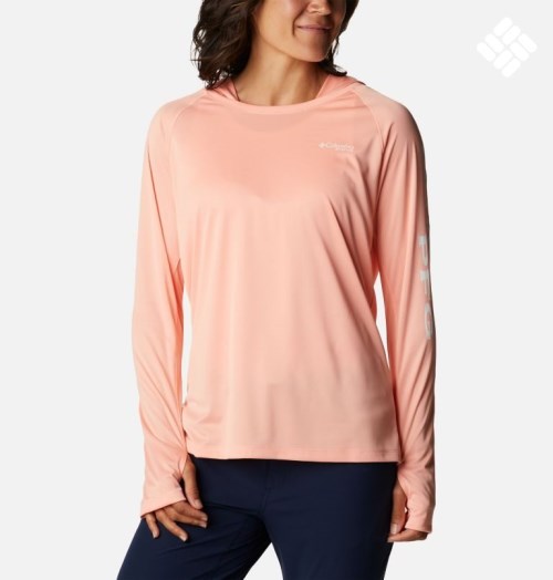 Columbia PFG Tidal Tee Heather Hettegensere Dame Korall | 34107U