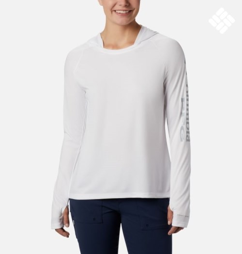 Columbia PFG Tidal Tee Hettegensere Dame Hvite | 53670X