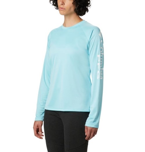 Columbia PFG Tidal Tee II Long Sleeve Gensere Dame Turkis | 10985X