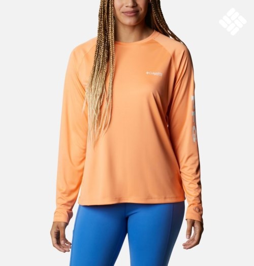 Columbia PFG Tidal Tee II Long Sleeve Gensere Dame Oransje | 12658H