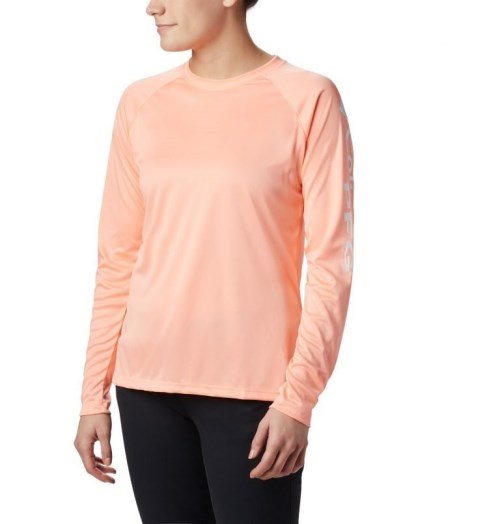 Columbia PFG Tidal Tee II Long Sleeve Gensere Dame Rosa | 52964T