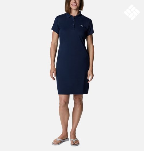 Columbia PFG Tidal Tee Polo Kjoler Dame Marineblå | 49186H