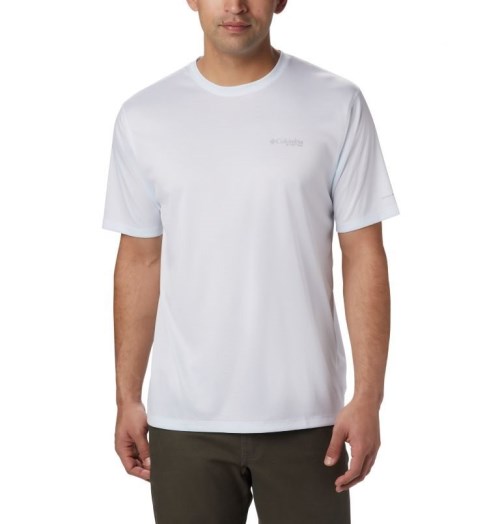 Columbia PFG Zero Rules Kort Sleeve T-skjorte Herre Hvite | 54083Q