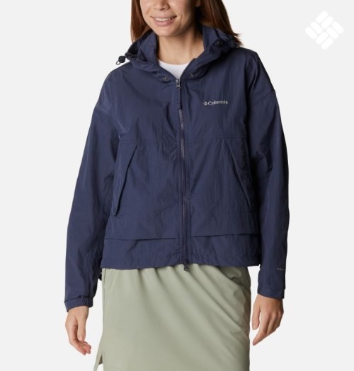 Columbia Paracutie Windbreaker Jakke Dame Marineblå | 06253N