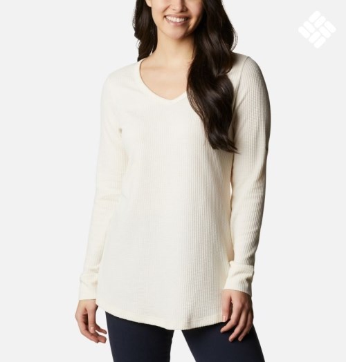 Columbia Pine Peak Long Sleeve Thermal Tunic Gensere Dame Pisket Krem | 29476X