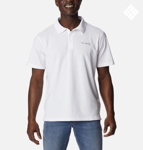 Columbia Pines Terrace Polo T Skjorte Herre Hvite | 50389U