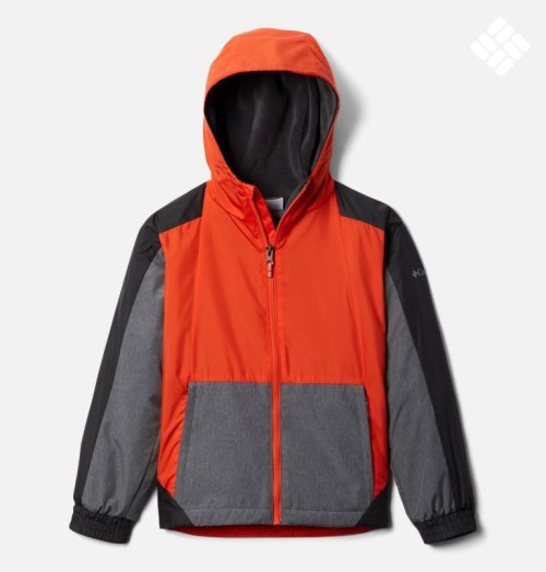 Columbia Point Park Forede Windbreaker Jakke Barn Oransje Grå | 27089T