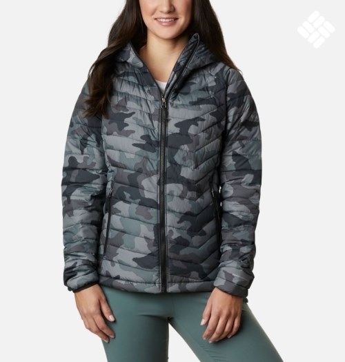 Columbia Powder Lite Hette Jakke Dame Camouflage | 41367I