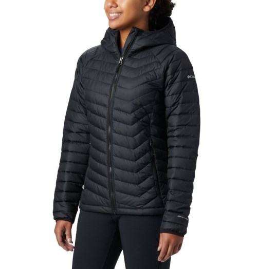 Columbia Powder Lite Hette Jakke Dame Svarte | 48097M