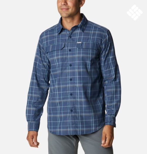 Columbia Silver Ridge 2.0 Plaid Long Sleeve Skjorte Herre Marineblå | 19064G