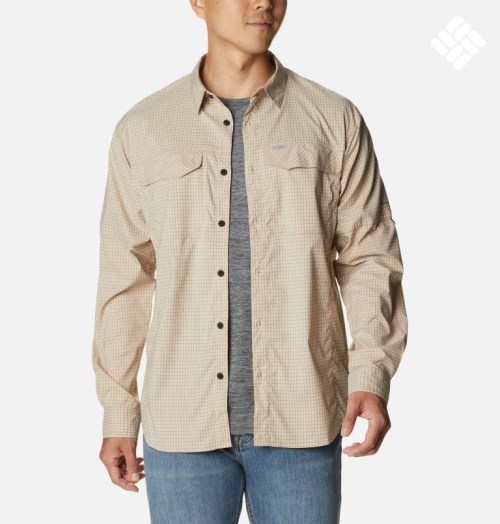 Columbia Silver Ridge Lite Plaid Long Sleeve Skjorte Herre Khaki | 17532T