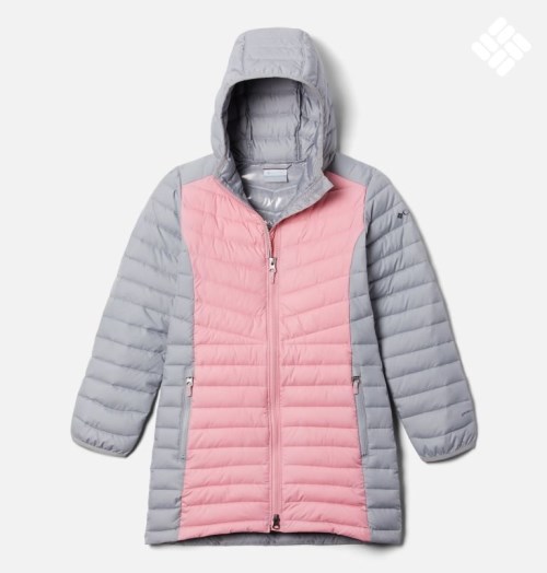 Columbia Slope Edge Mid Jakke Barn Lyse Grå Rosa | 81027R