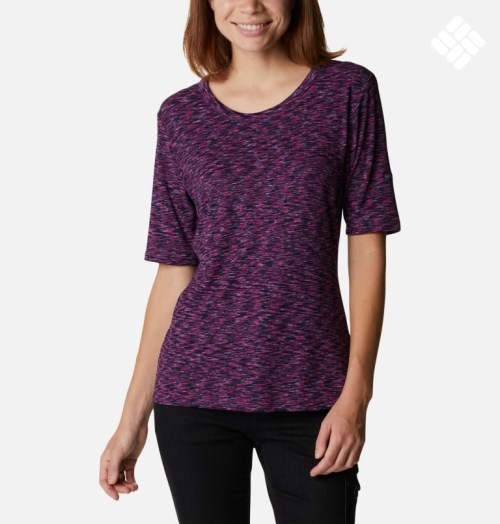 Columbia Stanley Park Kort Sleeve T-skjorte Dame Fuchsia | 39871I