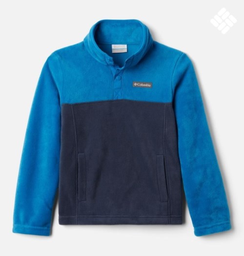 Columbia Steens Mountain 1/4 Snap Fleece Gensere Barn Marineblå | 41058X