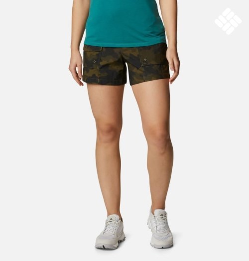 Columbia Summerdry Cargo Shorts Dame Camouflage | 49732F