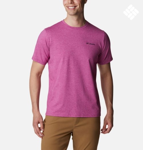 Columbia Sun Trek Kort Sleeve T-skjorte Herre Fuchsia | 23856S