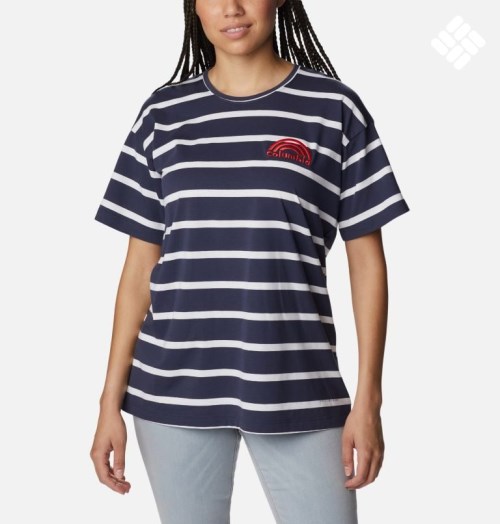 Columbia Sun Trek Oversized T-skjorte Dame Stripete | 92370J