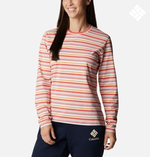 Columbia Sun Trek Pattern Long Sleeve T-skjorte Dame Stripete | 14208C