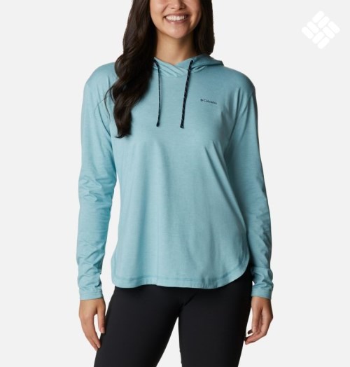 Columbia Sun Trek Pullover Hettegensere Dame Blå | 68170B