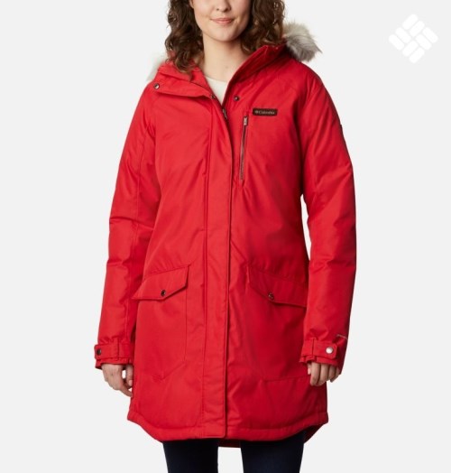 Columbia Suttle Mountain Long Isolerte Jakker Dame Rød | 04163B