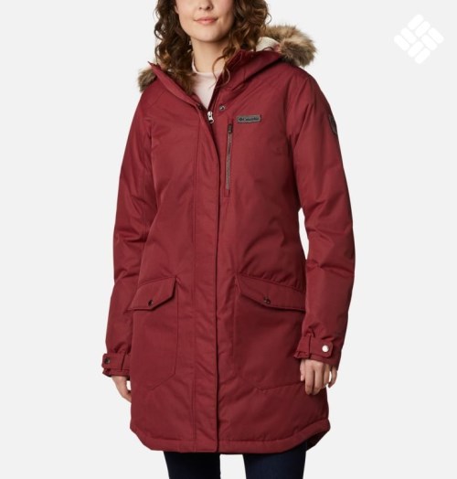 Columbia Suttle Mountain Long Isolerte Jakker Dame Rød | 12856K