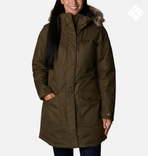 Columbia Suttle Mountain Long Isolerte Jakker Dame Mørke Brune | 45609G