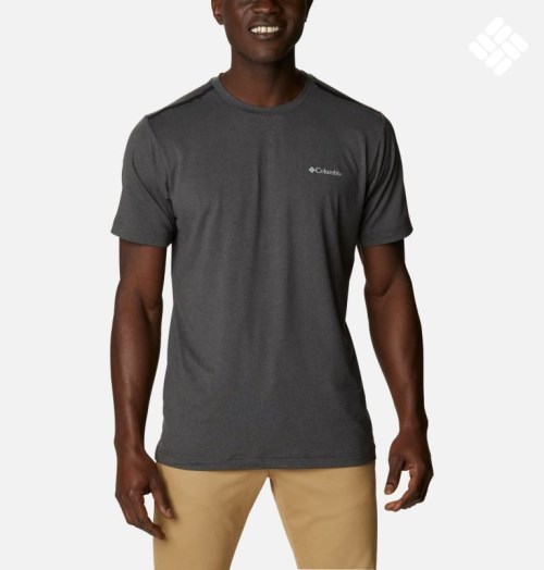 Columbia Tech Trail Crew Neck T-skjorte Herre Mørke Grå | 91870K