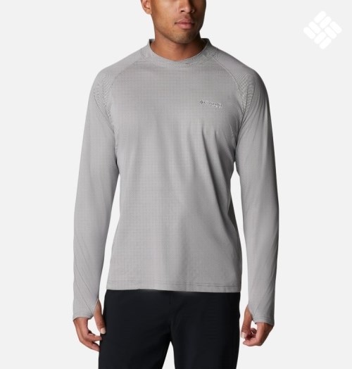 Columbia Terminal Deflector Ice Long Sleeve Gensere Herre Lyse Grå | 86435Y