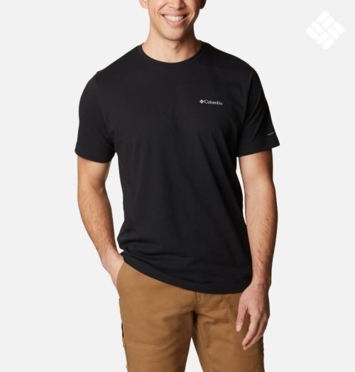 Columbia Thistletown Hills Kort Sleeve T-skjorte Herre Svarte | 25073K