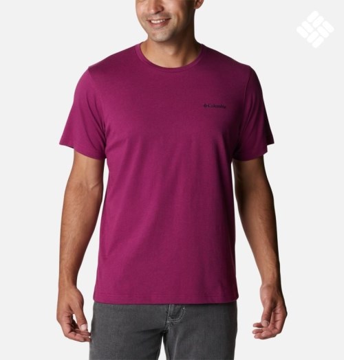 Columbia Thistletown Hills Kort Sleeve T-skjorte Herre Fuchsia | 63752Z