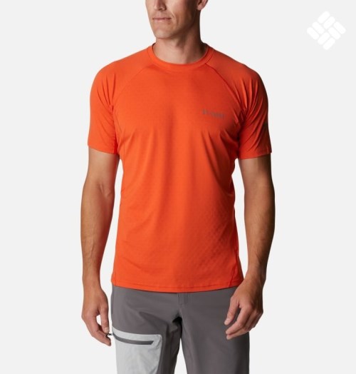 Columbia Titan Pass Kort Sleeve T-skjorte Herre Oransje | 67810I