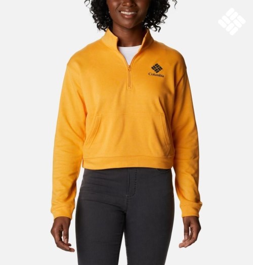 Columbia Trek French Terry Half Zip Gensere Dame Mango | 06187S