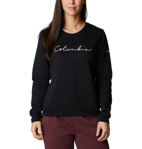 Columbia Trek Graphic Crew Gensere Dame Svarte | 64203X