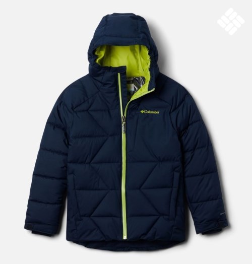 Columbia Vinter Powder Quilted Jakke Barn Marineblå | 32459H