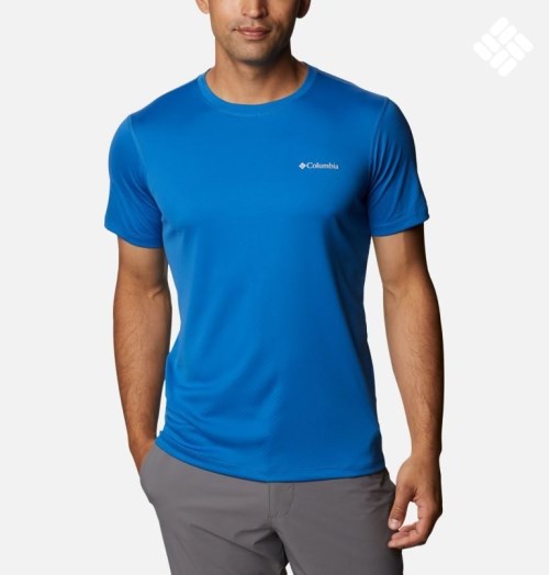 Columbia Zero Rules Kort Sleeve - Active Fit T-skjorte Herre Blå | 52093H