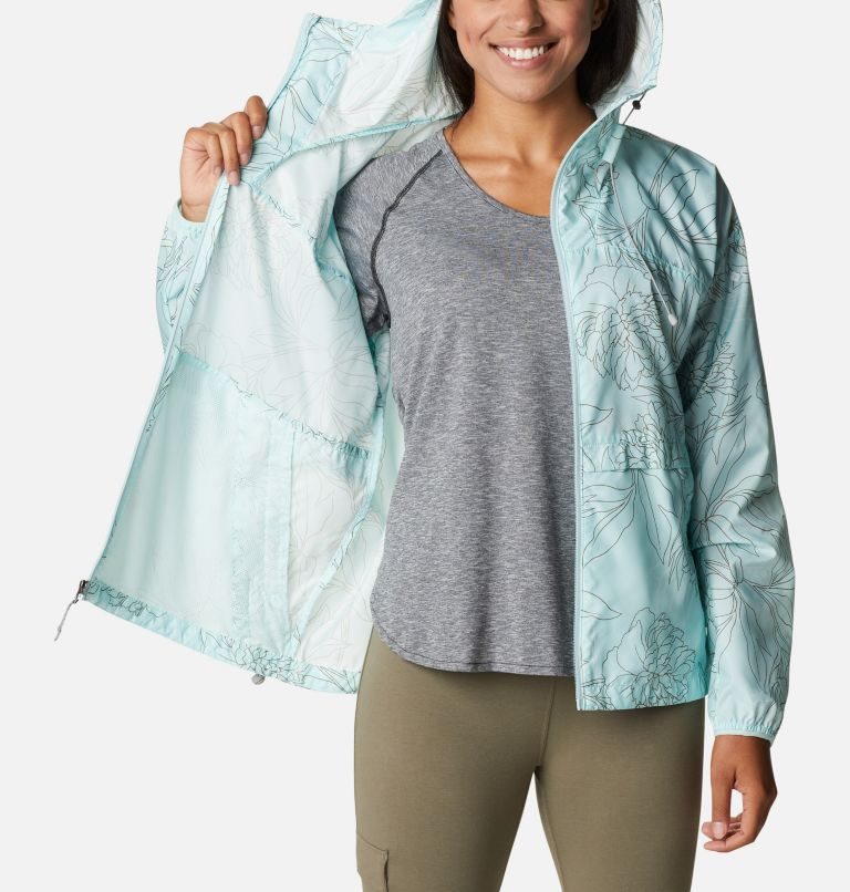 Columbia Alpine Chill Windbreaker Jakke Dame Lyse Blå | 67130C