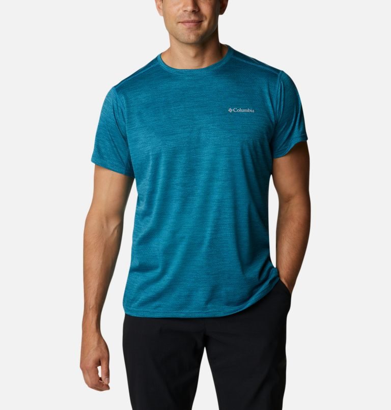 Columbia Alpine Chill Zero Kort Sleeve Crew T-skjorte Herre Turkis | 53128C