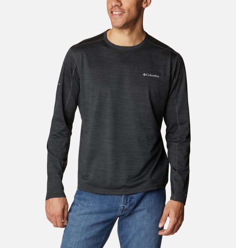 Columbia Alpine Chill Zero Long Sleeve Gensere Herre Svarte | 37901O