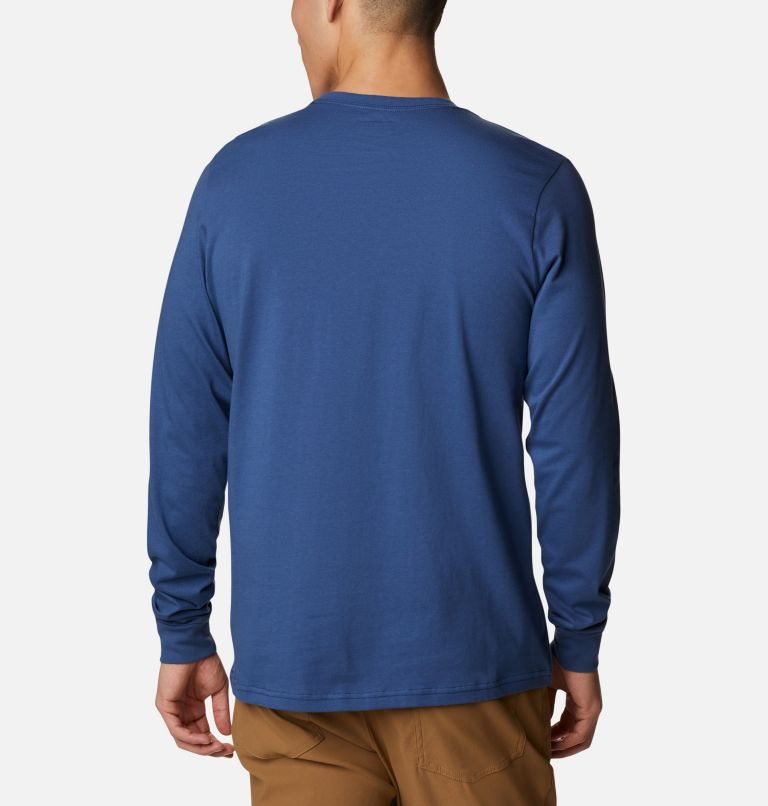 Columbia Apres Lifestyle Long Sleeve Graphic Gensere Herre Marineblå | 65492R