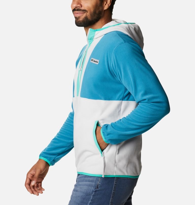 Columbia Back Bowl Lite Half Zip Fleece Hettegensere Herre Turkis Hvite | 90185U