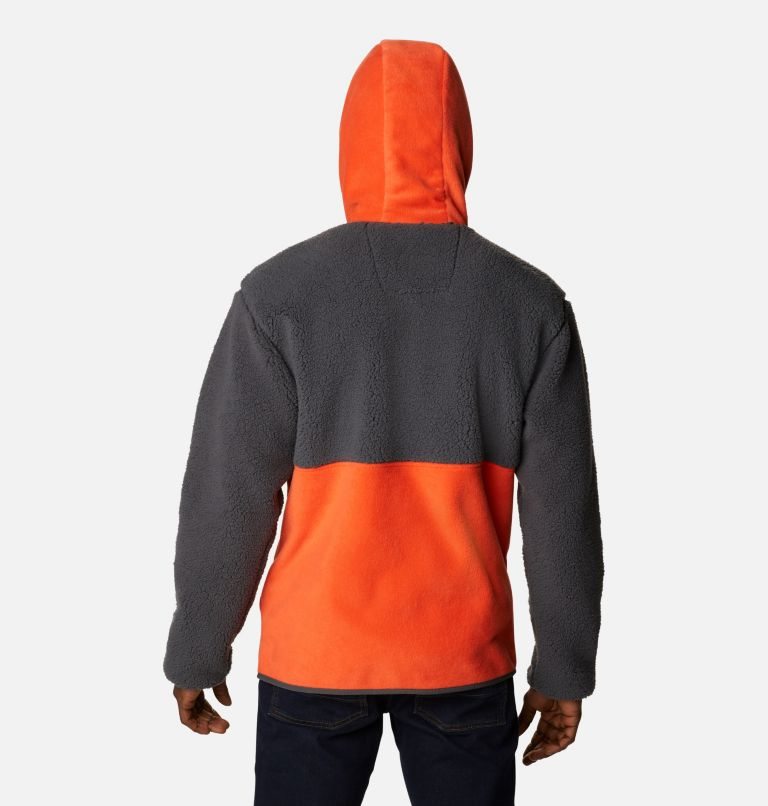 Columbia Back Bowl Sherpa Full Zip Hoodie Fleecejakker Herre Svarte Oransje | 62413H