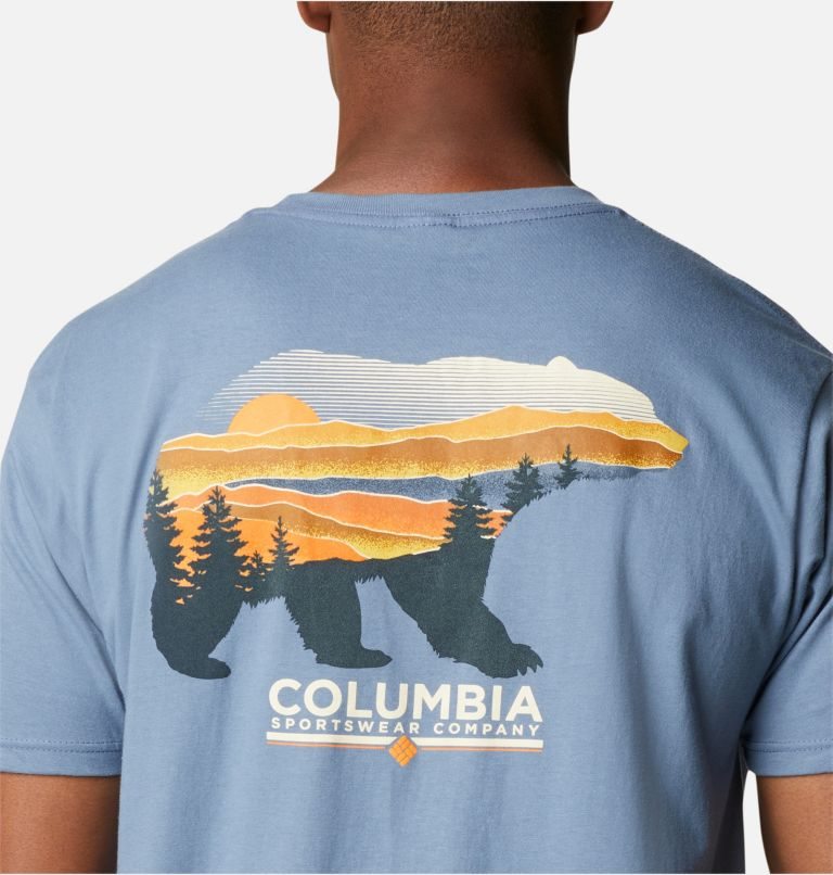 Columbia Bear Graphic T-skjorte Herre Blå | 26837U