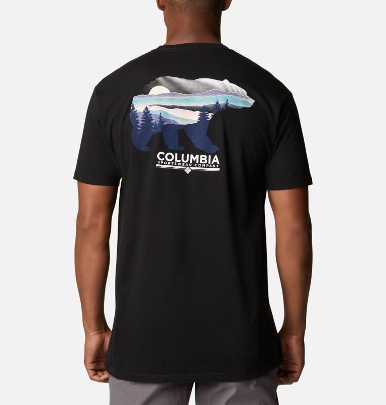 Columbia Bear Graphic T-skjorte Herre Svarte | 89217R