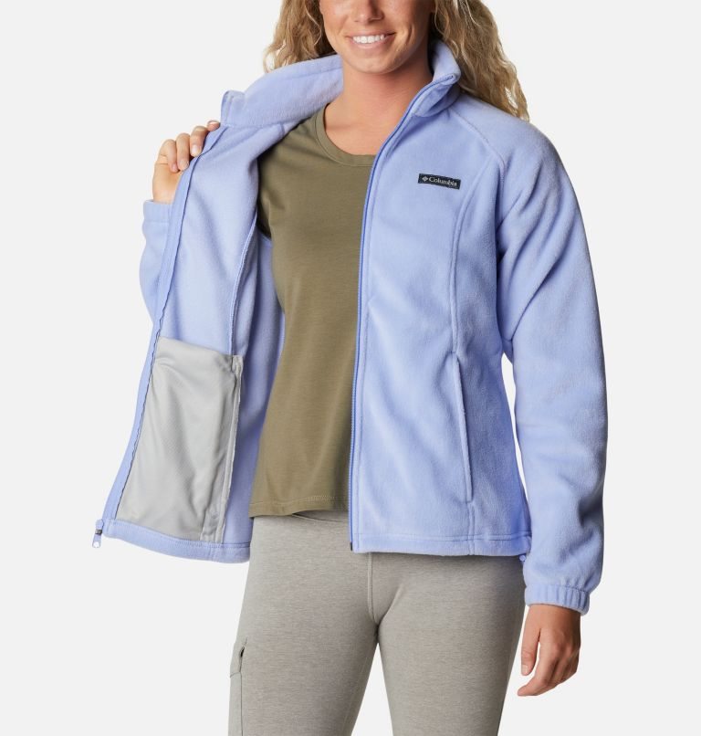 Columbia Benton Springs Full Zip Fleecejakker Dame Lyse Blå | 27069T