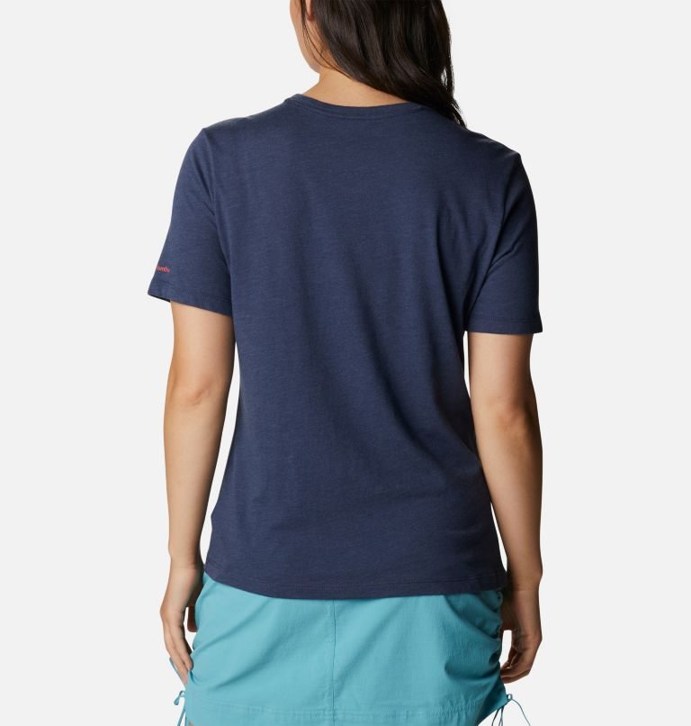 Columbia Bluebird Day Relaxed Crew Neck T-skjorte Dame Marineblå | 95842M