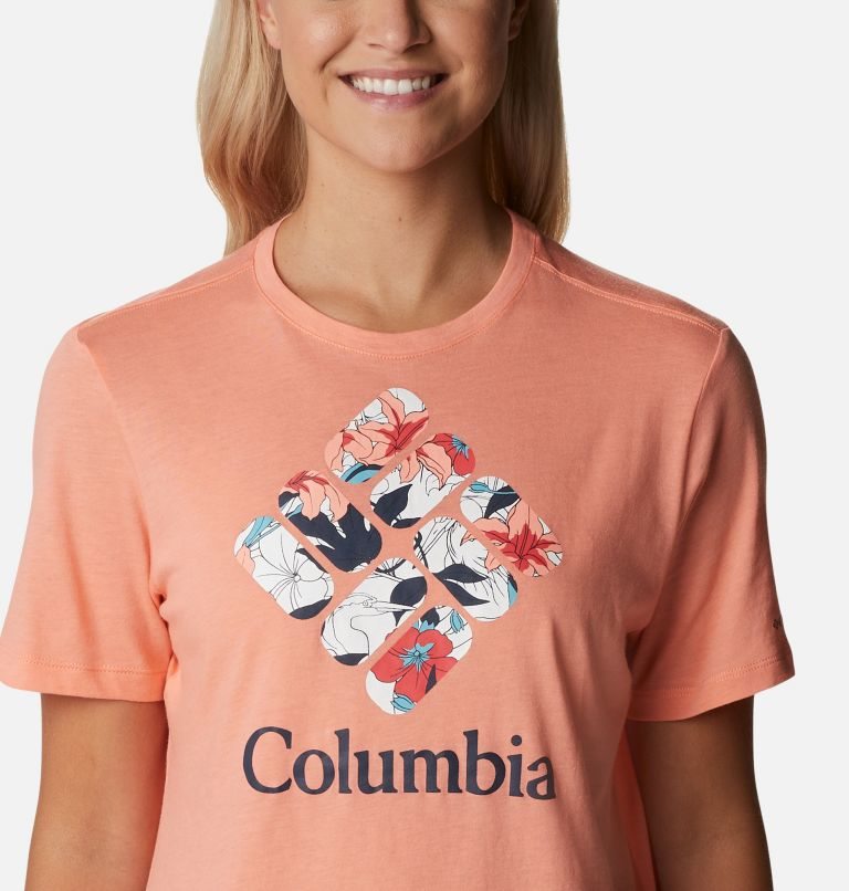 Columbia Bluebird Day Relaxed Crew Neck T-skjorte Dame Korall | 97402J