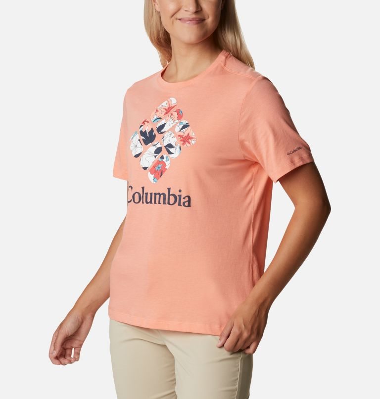 Columbia Bluebird Day Relaxed Crew Neck T-skjorte Dame Korall | 97402J