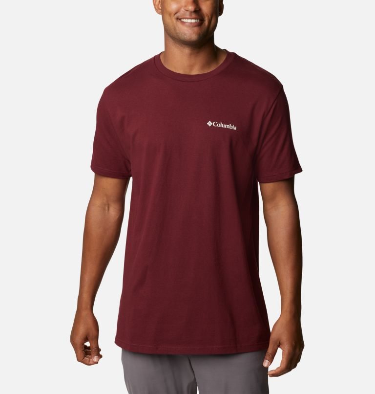 Columbia Bound Graphic T-skjorte Herre Burgunder | 36098L